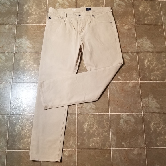 AG Everett Slim Straight Leg Jeans Tan - Picture 1 of 14